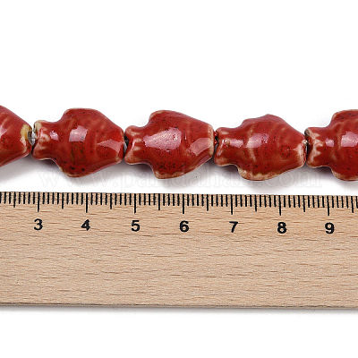 Фарфора ручной работы бисер нитей PORC-P030-01A-01-1