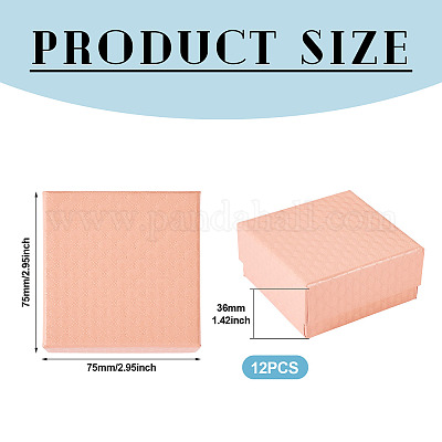 Подарочные коробки для хранения из фактурного картона с ромбами X1-CON-TAC0010-03B-05-1