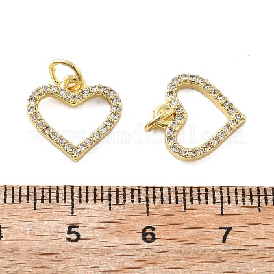 Латунные микро проложить кубического циркония подвески KK-C092-24F-G-1