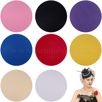 8 шт. 8-цветная основа для шляпы-фасинатора из ЭВА для шляпного магазина&nbsp;AJEW-GF0010-93-1