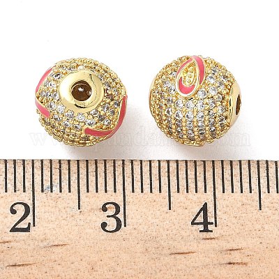 Латунные микро проложить кубического циркония бусы&nbsp;LS-KK-K368-64G-1