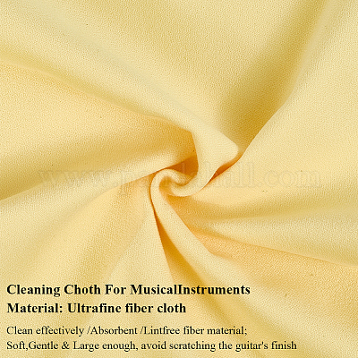 8 шт. 4-х цветная салфетка из микрофибры для чистки музыкальных инструментов AJEW-CN0004-28-1
