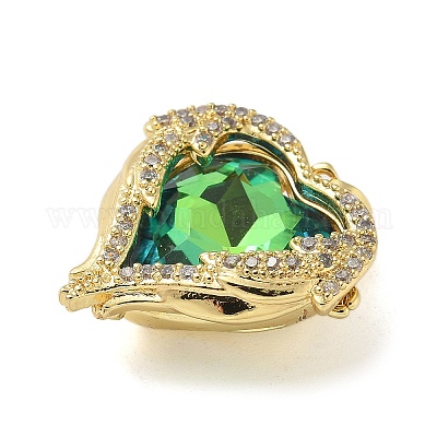 Латунные микро проложить кубического циркония подвески KK-U046-11G-01-1