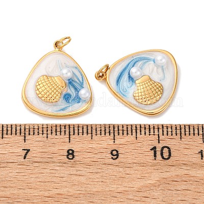 Подвески из нержавеющей стали 304 с эмалью STAS-U061-16G-1