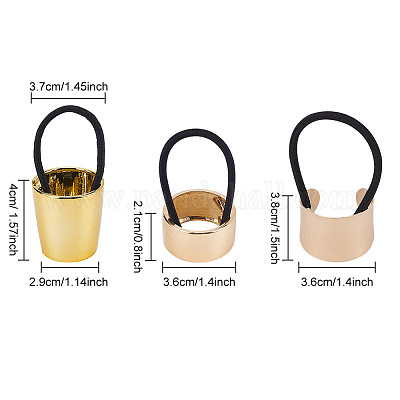 6 шт. 6 резинки для волос из резинового эластичного волокна OHAR-GO0001-02-1