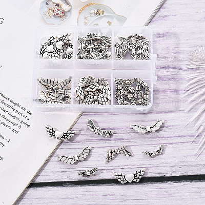 6 стиль бусинок из сплава в тибетском стиле&nbsp;TIBEB-YW0001-03AS-1