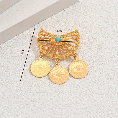 Полукруглые булавки в стиле бохо-геометрии KC3009-1