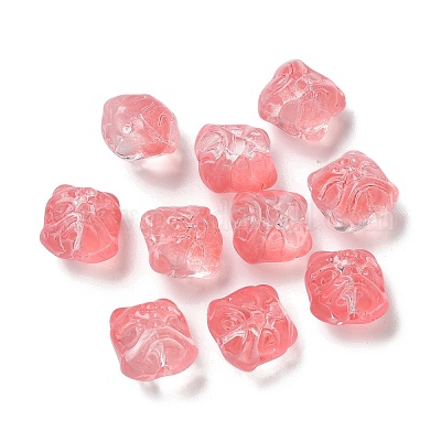 Выпечка расписные прозрачные стеклянные бусины X1-GLAA-C035-01H-1