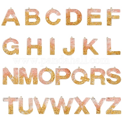 26шт 26 стиля прозрачные подвески из эпоксидной смолы CRES-YW0002-28G-1