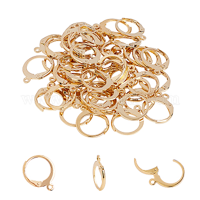 Bulk 50 Pcs Earwires, Leverback Earwires Earring Hooks Earring Hoops 