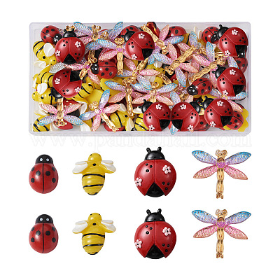 Bee Charms Jewelry Making, Resin Jewelry Making Findings