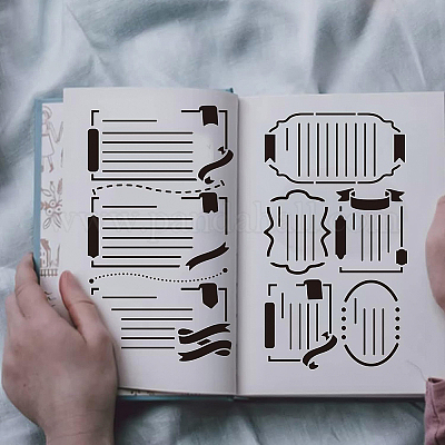 4шт 4 трафарета для резки из нержавеющей стали 304 DIY-BC0003-57-1