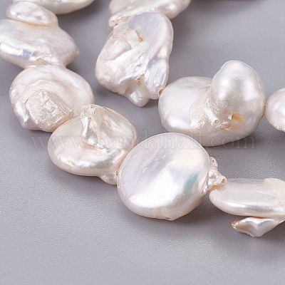 Natural Freshwater Pearl White Heart-Shaped Baroque Pearl Beads