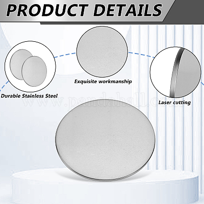 20 шт. пустые металлические листы из нержавеющей стали 304 STAS-GA0001-98-1
