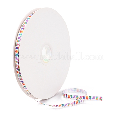 Полиэстер Grosgrain ленты SRIB-G009-01A-1