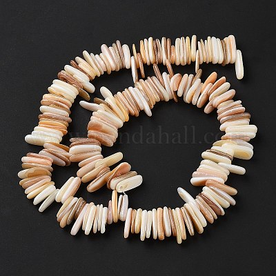 Нити бусин из натуральных ракушек SHEL-D002-01A-1