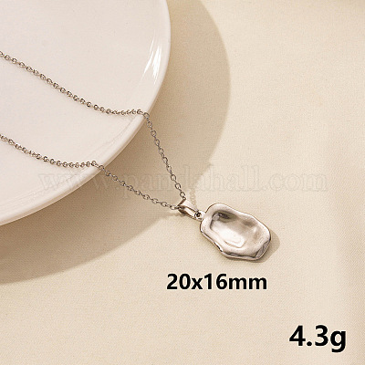 Collana girocollo vintage con prisma geometrico in argento da 16 pollici di Sarah Coventry - K43 - Italia