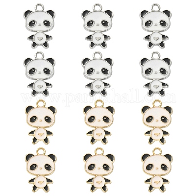 12шт 2 цвета сплава эмалевые подвески&nbsp;ENAM-YW0002-71-1