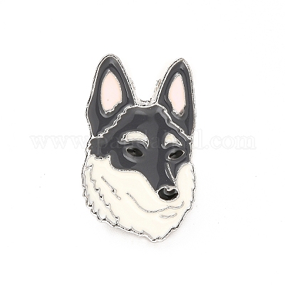 Эмалированная булавка с латунными защелками-бабочками JEWB-A006-06B-1