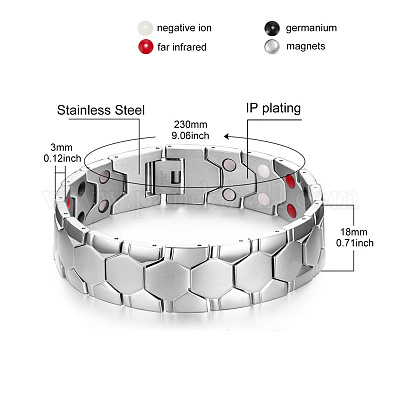 Браслеты из нержавеющей стали с цепочкой для часов в виде пантеры JB673A-1