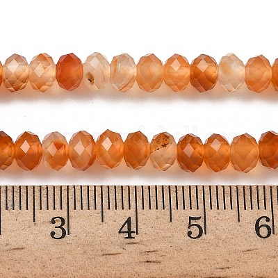 Натуральные полосатые агатовые бусы G-D344-A34-03-1