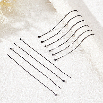 10 шт. 304 нержавеющая сталь с резьбой для ушей EJEW-UN0002-02-1