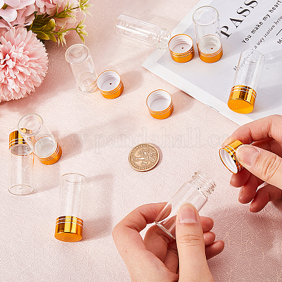 40 шт. прозрачные стеклянные бутылки-контейнеры для бусин CON-SC0001-15B-02-1