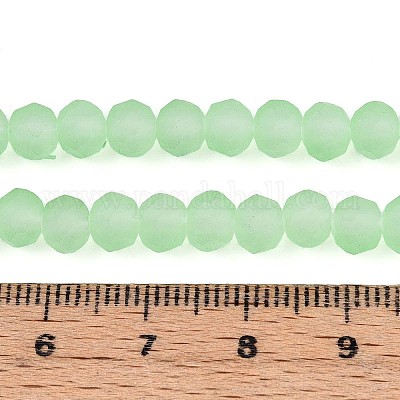 Нити стеклянных бусин FGLA-N003-6mm-04-1