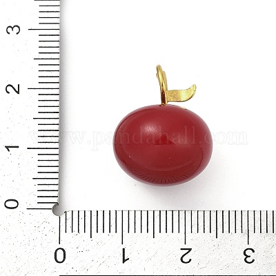 Эмалевые пластиковые подвески KK-G526-21G-02-1