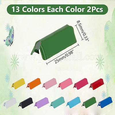 26 шт. 13 цвета железная лента обжимные концы FIND-AR0006-13-1