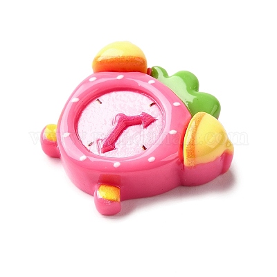 Темно-розовый милый кабошон из непрозрачной смолы CRES-I040-01F-1