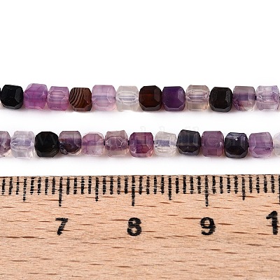 Окрашенные естественный агат бисер пряди G-T138-211D-1