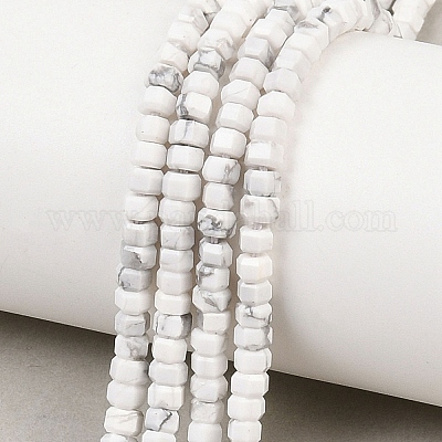 Природные Говлит бисер нитей&nbsp;G-G345-C01-2x4mm-1