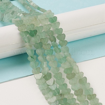 Естественный зеленый авантюрин бисер нитей G-M403-A14-1