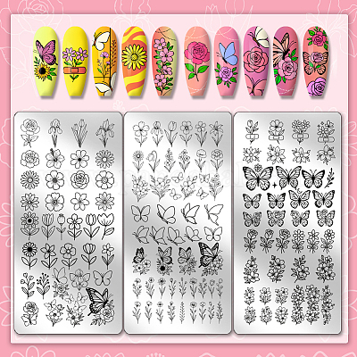 Шаблоны для дизайна ногтей своими руками из нержавеющей стали&nbsp;MRMJ-PH0003-16E-1