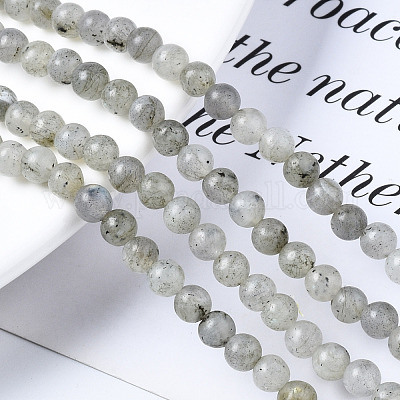 Естественно лабрадорита круглых бусин пряди G-S158-4mm-1