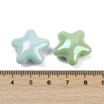 Непрозрачные акриловые бусины X-OACR-C022-20-1