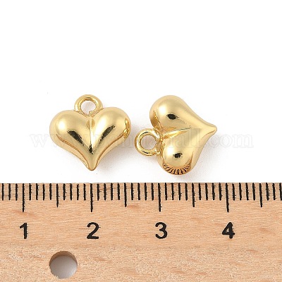 Сердце латунные амулеты KK-M327-02A-G-1