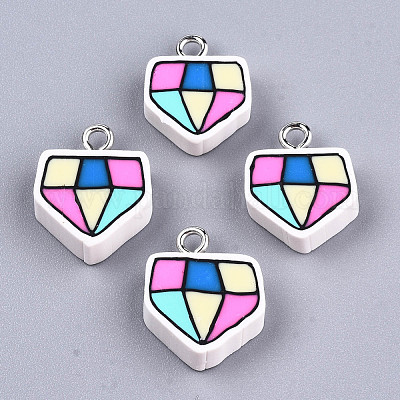 Полимерной глины ручной работы подвески CLAY-T016-77-1