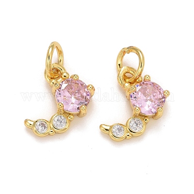 Стойки обшивки латунь микро проложить кубическую прелесть диоксида циркония KK-F832-02-G-1