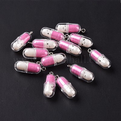 Подвески из полупрозрачного пластика KY-L006-29G-1