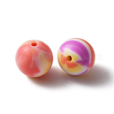 Силиконовые бусины&nbsp;LS-SIL-WH0001-35A-1