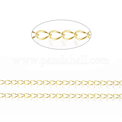 Латунные витой цепочки X-CHC-Q001-5x4mm-G-1