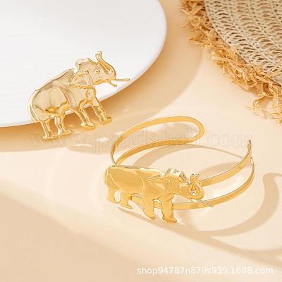 Наборы из браслетов и колец из сплава слона FS-WG5F2AC-01-1