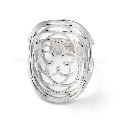 Открытые кольца из нержавеющей стали 304 для женщин RJEW-S240-03P-1