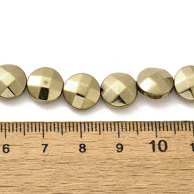 Гальванические нити из синтетических немагнитных гематитовых бусин G-L368-15B-01-1