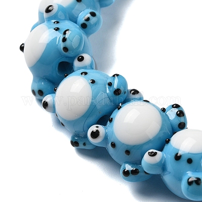 Бусы лэмпворк ручной работы LAMP-Z010-02C-1