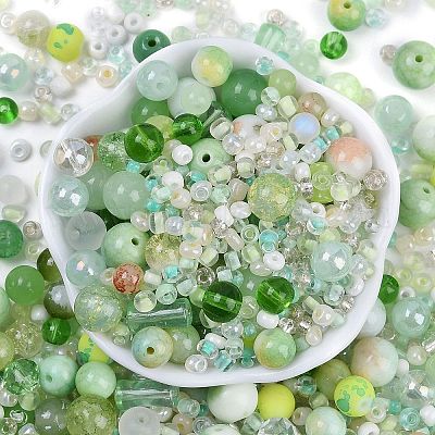 Наборы для самостоятельного изготовления бисеринок и стеклянных грядок SEED-K010-01G-1