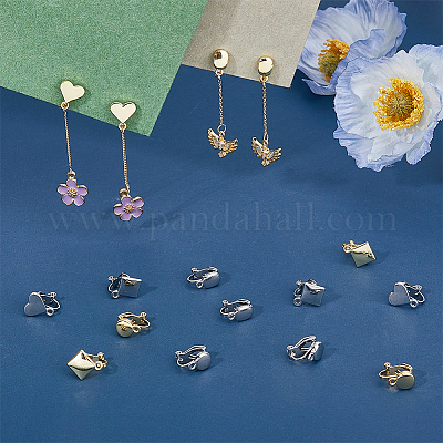 16 шт. 8-х стильные литые клипсы-серьги FIND-FH0008-05-1