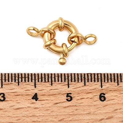 Латунная застежка пружинного кольца KK-D407-01G-B-1